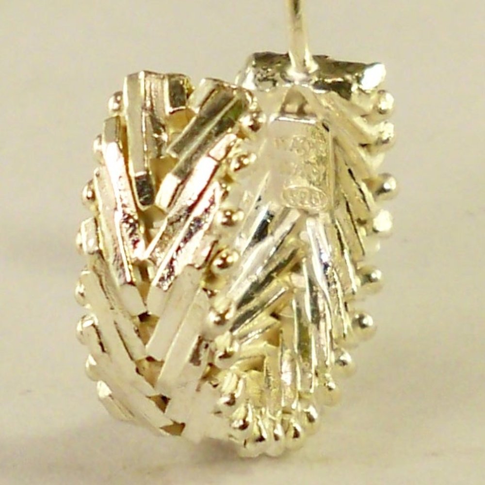 New ITAOR Herringbone Silver 925 Earrings